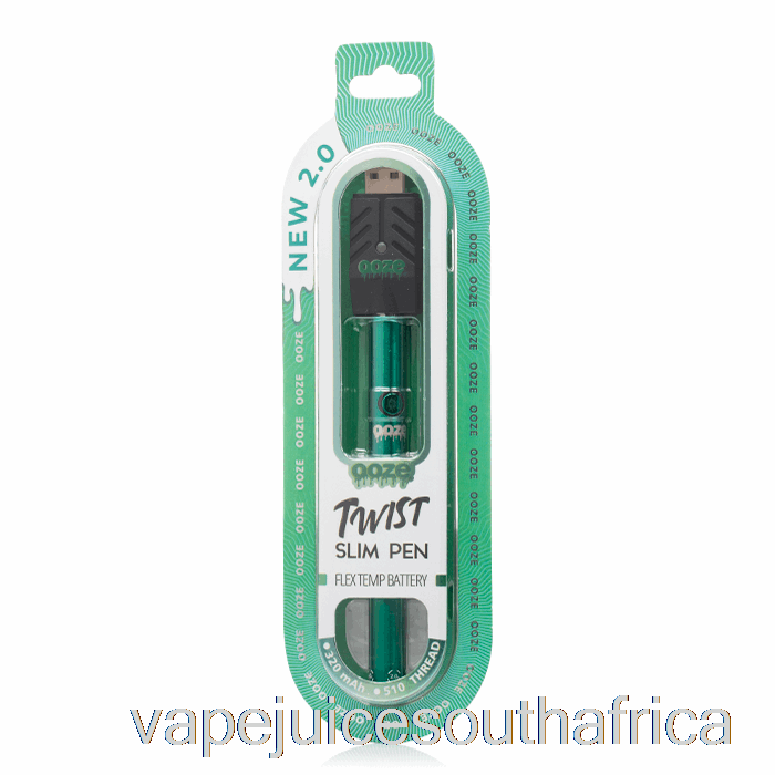 Vape Juice South Africa Ooze Slim Twist Pen 2.0 Flex Temp Battery Aqua Teal
